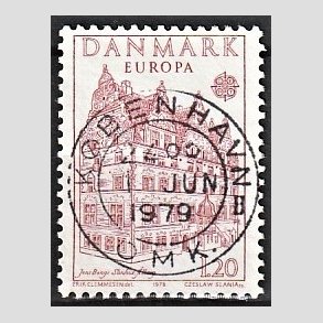 FRIM�RKER DANMARK | 1978 - AFA 658 - Europam�rker - 1,20 Kr. r�d - Pragt Stemplet K�benhavn