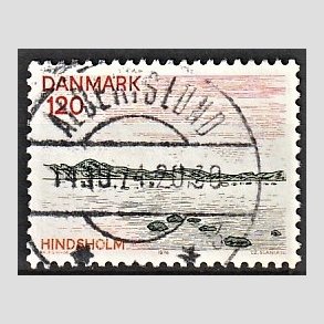 FRIM�RKER DANMARK | 1974 - AFA 570 - Fyn - 120 �re flerfarvet - Pragt Stemplet Albertslund