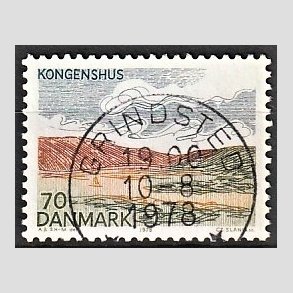 FRIM�RKER DANMARK | 1978 - AFA 660 - Midtjylland - 70 �re flerfarvet - Pragt Stemplet
