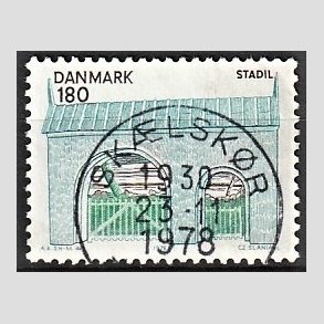 FRIM�RKER DANMARK | 1978 - AFA 663 - Midtjylland - 180 �re flerfarvet - Pragt Stemplet