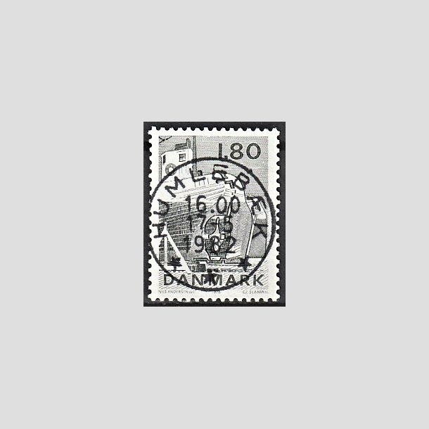 FRIMRKER DANMARK | 1978 - AFA 666 - Dansk fiskeri - 1,80 Kr. sortgrn - Pragt Stemplet