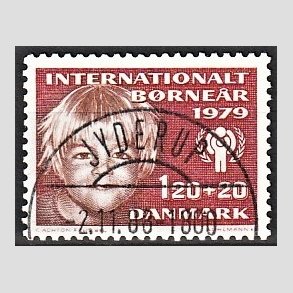 FRIMRKER DANMARK | 1979 - AFA 671 - Brner - 120 + 20 re rd/rdbrun - Pragt Stemplet