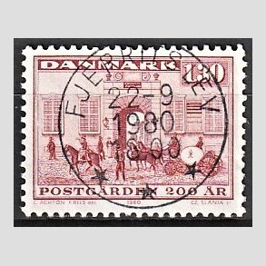 FRIMRKER DANMARK | 1980 - AFA 693 - Postgrden Kbenhavn - 1,30 Kr. rd - Pragt Stemplet
