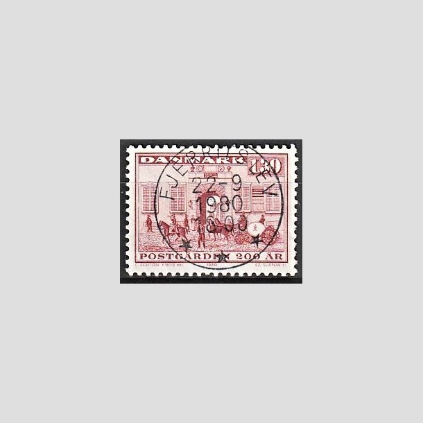 FRIMRKER DANMARK | 1980 - AFA 693 - Postgrden Kbenhavn - 1,30 Kr. rd - Pragt Stemplet