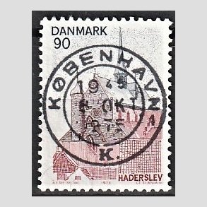 FRIM�RKER DANMARK | 1975 - AFA 598 - S�nderjylland - 90 �re r�d/brun/m�rkbl� - Pragt Stemplet K�benhavn