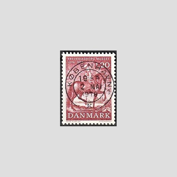 FRIMRKER DANMARK | 1978 - AFA 656 - Frederiksborgmuseet 100 r - 1,20 Kr. rd - Pragt Stemplet