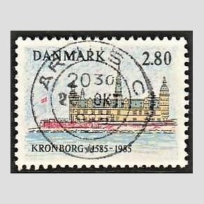 FRIM�RKER DANMARK | 1985 - AFA 840 - Kronborg Slot 400 �r - 2,80 Kr. flerfarvet - Pragt Stemplet