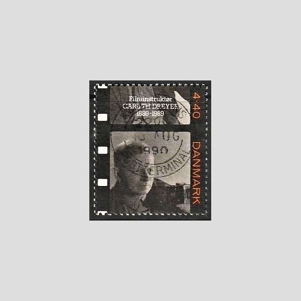 FRIMRKER DANMARK | 1989 - AFA 948 - Dansk film - 4,40 Kr. sort/orange/brunlig - Lux Stemplet