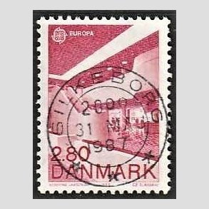 FRIM�RKER DANMARK | 1987 - AFA 882 - Europam�rker - 2,80 Kr. r�d - Pragt Stemplet Silkeborg