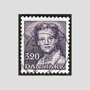 FRIMRKER DANMARK | 1988 - AFA 896 - Dronning Margrethe - 3,20 Kr. violet - Pragt Stemplet