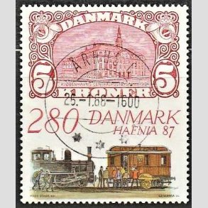 FRIMRKER DANMARK | 1987 - AFA 888 - Hafnia 87 - 2,80 Kr. flerfarvet - Lux Stemplet