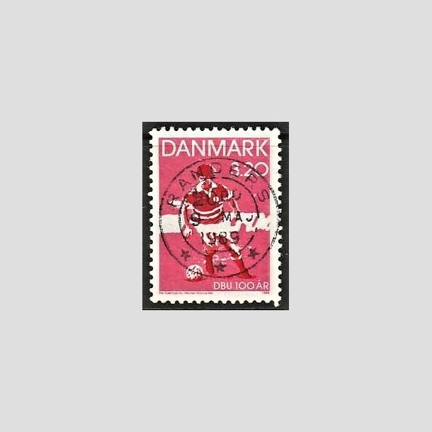 FRIMRKER DANMARK | 1989 - AFA 935 - DBU 100 r - 3,20 Kr. rd/sort - Pragt Stemplet