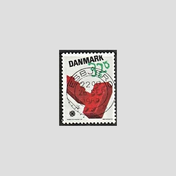 FRIMRKER DANMARK | 1989 - AFA 938 - Legetj/spil for brn - 3,20 Kr. flerfarvet - Pragt Stemplet