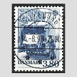 FRIM�RKER DANMARK | 1986 - AFA 871 - Europam�rker Natur- og milj� - 3,80 Kr. bl� - Pragt Stemplet