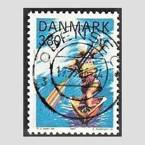 FRIM�RKER DANMARK | 1985 - AFA 837 - Sport - 3,80 Kr. flerfarvet - Pragt Stemplet