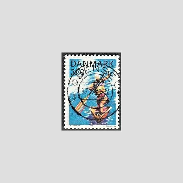 FRIMRKER DANMARK | 1985 - AFA 837 - Sport - 3,80 Kr. flerfarvet - Pragt Stemplet