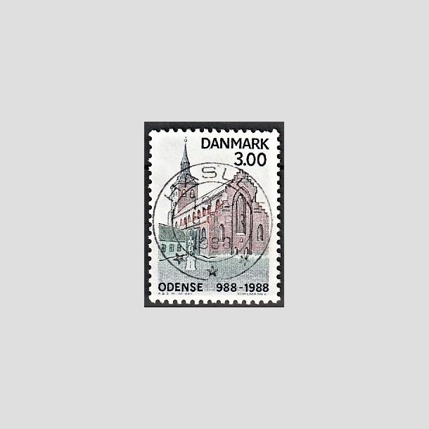 FRIMRKER DANMARK | 1988 - AFA 906 - Odense By 1000 r. - 3,00 Kr. flerfarvet - Pragt Stemplet