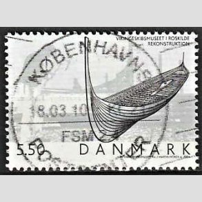FRIM�RKER DANMARK | 2004 - AFA 1401 - Vikingeskibsmuseet - 5,50 Kr. Udstilling - Pragt Stemplet