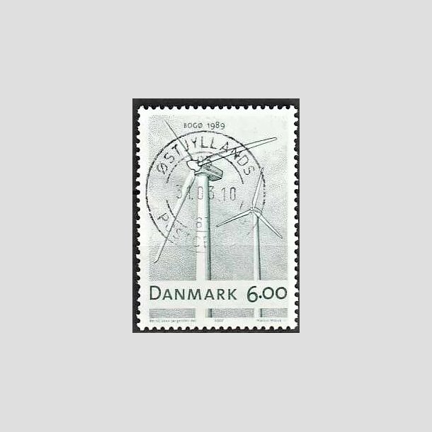 FRIMRKER DANMARK | 2007 - AFA 1494 - Danske vindmller - 6,00 Kr. flerfarvet - Pragt Stemplet