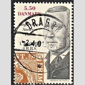 FRIMRKER DANMARK | 2001 - AFA 1277 - Frimrket 150 r - 5,50 Kr. flerfarvet - Pragt Stemplet Dragr