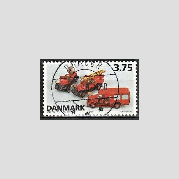 FRIMRKER DANMARK | 1995 - AFA 1103 - Dansk legetj - 3,75 Kr. flerfarvet - Pragt Stemplet Dragr