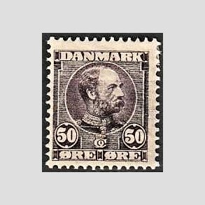 FRIMRKER DANMARK | 1904-05 - AFA 50 - Chr. IX 50 re lilla - Ubrugt