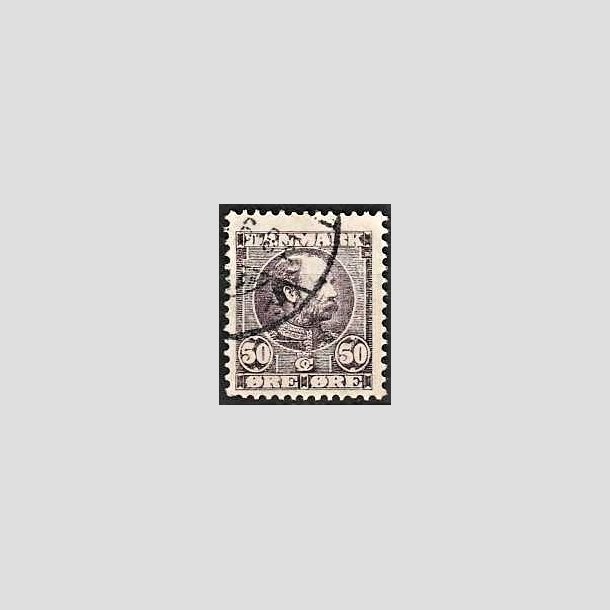 FRIMRKER DANMARK | 1904-05 - AFA 50 - Chr. IX 50 re lilla - Stemplet