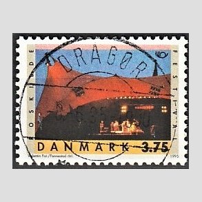 FRIM�RKER DANMARK | 1995 - AFA 1097 - Turistm�l - 3,75 Kr. flerfarvet - Pragt Stemplet Drag�r