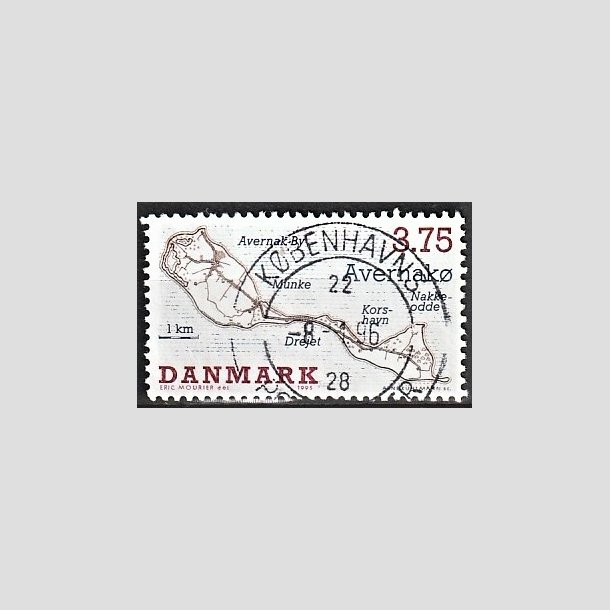 FRIMRKER DANMARK | 1995 - AFA 1086 - Dansk smer - 3,75 Kr. flerfarvet - Pragt Stemplet