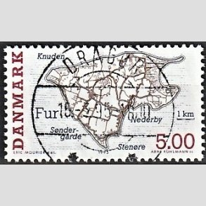 FRIM�RKER DANMARK | 1995 - AFA 1088 - Danske sm��er - 5,00 Kr. flerfarvet - Pragt Stemplet