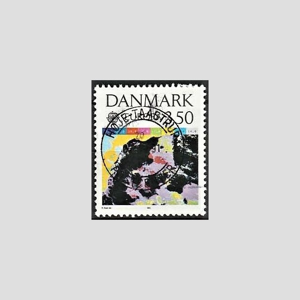 FRIMRKER DANMARK | 1991 - AFA 989 - Europamrker rumflyvning - 3,50 Kr. flerfarvet - Pragt Stemplet