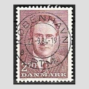 FRIM�RKER DANMARK | 1984 - AFA 806 - Prins Henrik 50 �r. - 2,70 Kr. r�d - Pragt Stemplet