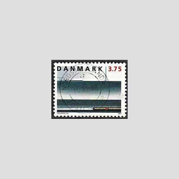 FRIMRKER DANMARK | 1997 - AFA 1144 - Jernbanen Storeblt - 3,75 Kr. flerfarvet - Pragt Stemplet