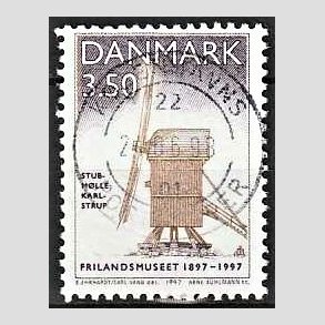FRIM�RKER DANMARK | 1997 - AFA 1139 - Frilandsmuseet 100 �r - 3,50 Kr. flerfarvet - Pragt Stemplet