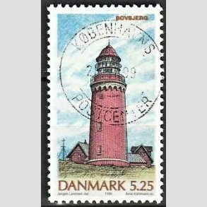 FRIM�RKER DANMARK | 1996 - AFA 1126 - Danske Fyrt�rne - 5,25 Kr. flerfarvet - Pragt Stemplet