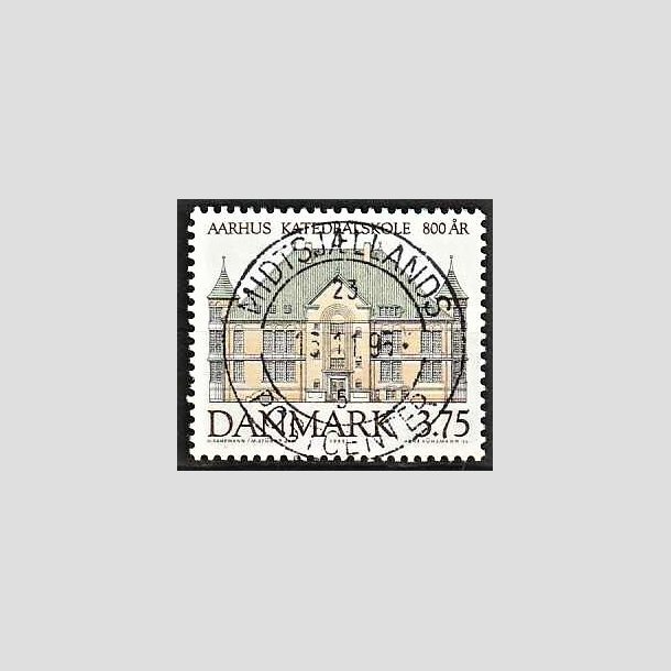 FRIMRKER DANMARK | 1995 - AFA 1084 - Aahus Katedralskole 800 r - 3,75 Kr. flerfarvet - Pragt Stemplet