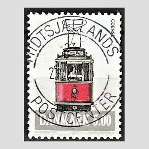 FRIM�RKER DANMARK | 1994 - AFA 1072 - Sporvogne - 5,00 Kr. flerfarvet - Pragt Stemplet