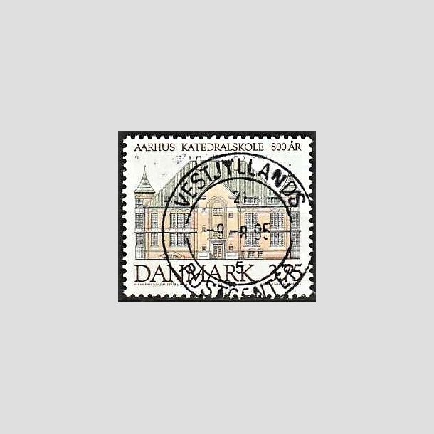 FRIMRKER DANMARK | 1995 - AFA 1084 - Aahus Katedralskole 800 r - 3,75 Kr. flerfarvet - Pragt Stemplet