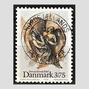 FRIM�RKER DANMARK | 1992 - AFA 1034 - Biblen - 3,75 Kr. flerfarvet - Pragt Stemplet