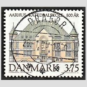 FRIM�RKER DANMARK | 1995 - AFA 1084 - Aahus Katedralskole 800 �r - 3,75 Kr. flerfarvet - Pragt Stemplet