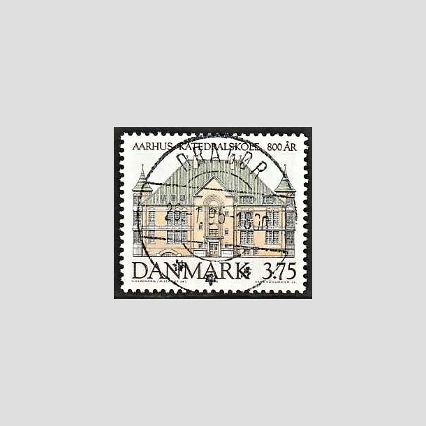 FRIMRKER DANMARK | 1995 - AFA 1084 - Aahus Katedralskole 800 r - 3,75 Kr. flerfarvet - Pragt Stemplet