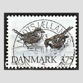 FRIM�RKER DANMARK | 1994 - AFA 1076 - Truede danske dyr - 3,75 Kr. gr�spurv - Pragt Stemplet
