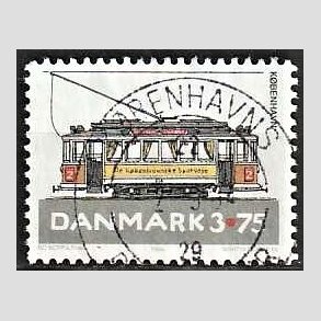 FRIM�RKER DANMARK | 1994 - AFA 1070 - Sporvogne - 3,75 Kr. flerfarvet - Pragt Stemplet