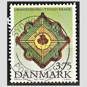 FRIM�RKER DANMARK | 1995 - AFA 1101 - Tycho Brahe - 3,75 Kr. flerfarvet - Pragt Stemplet