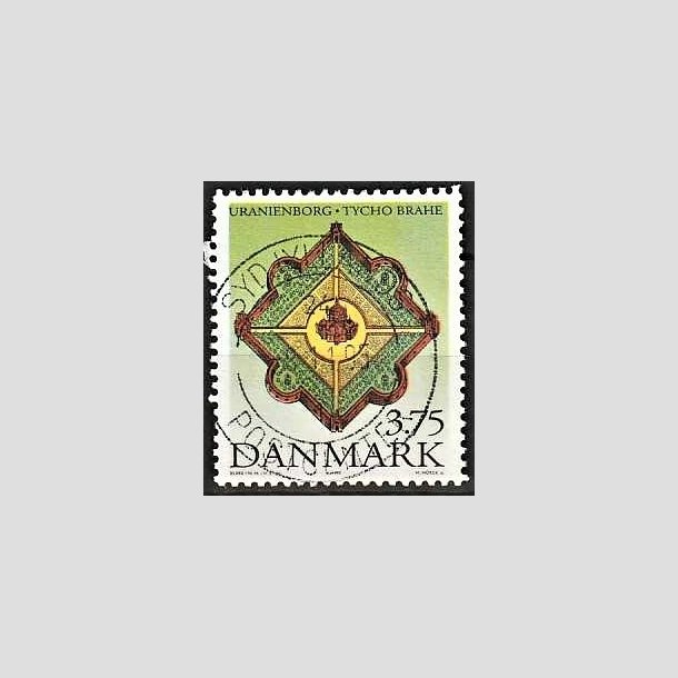 FRIMRKER DANMARK | 1995 - AFA 1101 - Tycho Brahe - 3,75 Kr. flerfarvet - Pragt Stemplet