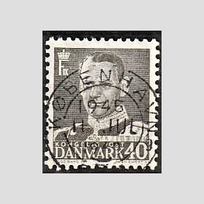 FRIMRKER DANMARK | 1950 - AFA 322 - Fr. IX 40 re gr - Lux Stemplet