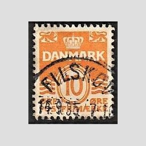 FRIM�RKER DANMARK | 1933 - AFA 202 - B�lgelinie 10 �re orange type IA - Lux Stemplet