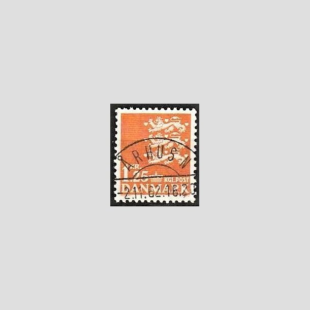 FRIMRKER DANMARK | 1962 - AFA 404 - Rigsvben 1,25 Kr. orange - Lux Stemplet rhus N