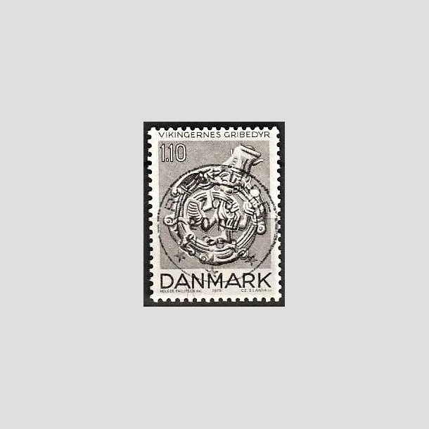 FRIMRKER DANMARK | 1979 - AFA 684 - Vikingetiden - 1,10 Kr. brun - Pragt Stemplet