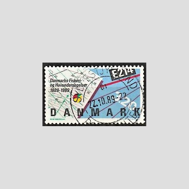 FRIMRKER DANMARK | 1989 - AFA 944 - Fiskeri- og havundersgelser 100 r - 3,20 Kr. flerfarvet - Pragt Stemplet